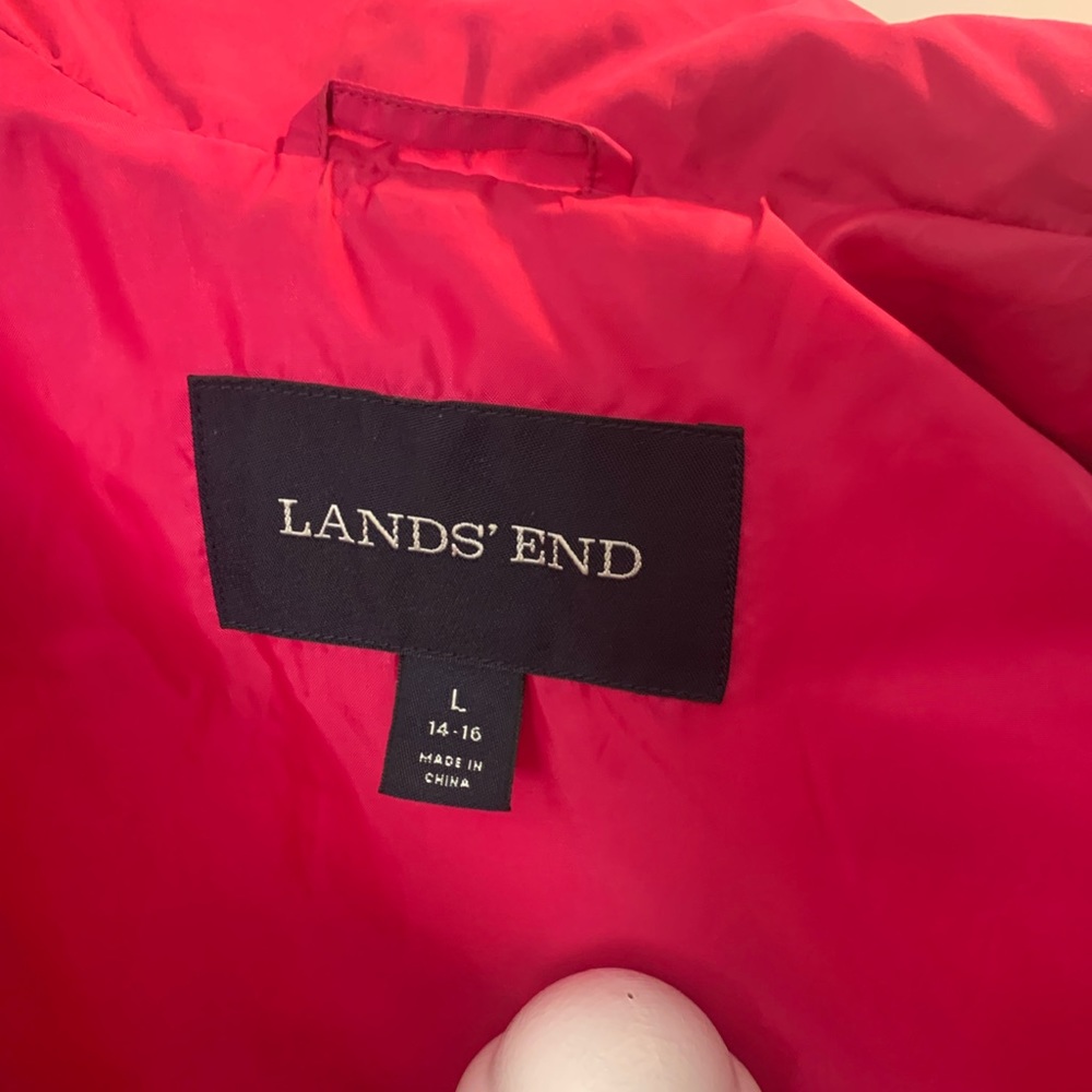 Lands End Puffer Vest View 3